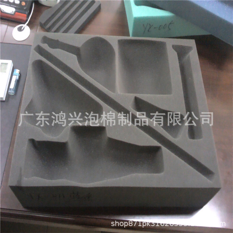 2025 New High-Density Soundproof Foam Inner Support Shock-Proof Buffer Sponge Lining Molded White Packaging Auxiliary Materials