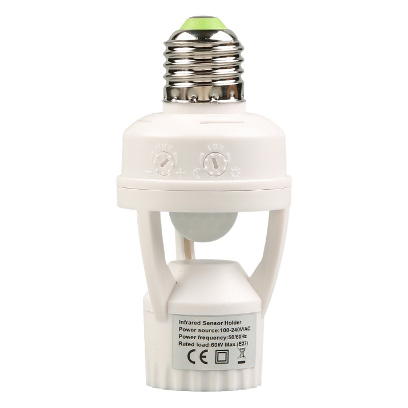 Infrared Sensor Switch Human Body Sensor Lamp Holder E27 Screw Smart Wireless Lamp Holder Wholesale Smart Sensor