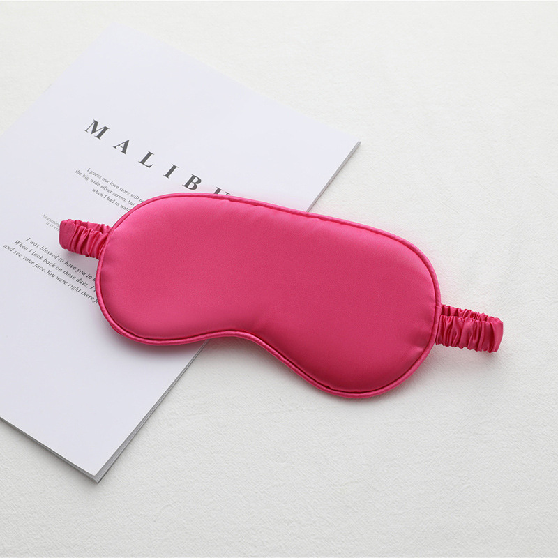 Picture of New double-sided artificial silk eye mask sleep elastic travel lunch break eye mask printed aviation eye mask wholesale