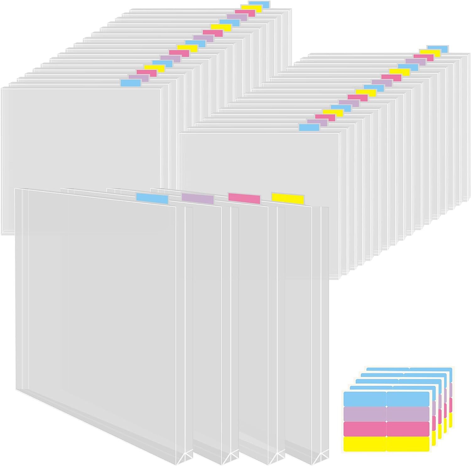Transparent document bag paper storage box is used to organize and protect documents light weight and convenient to carry