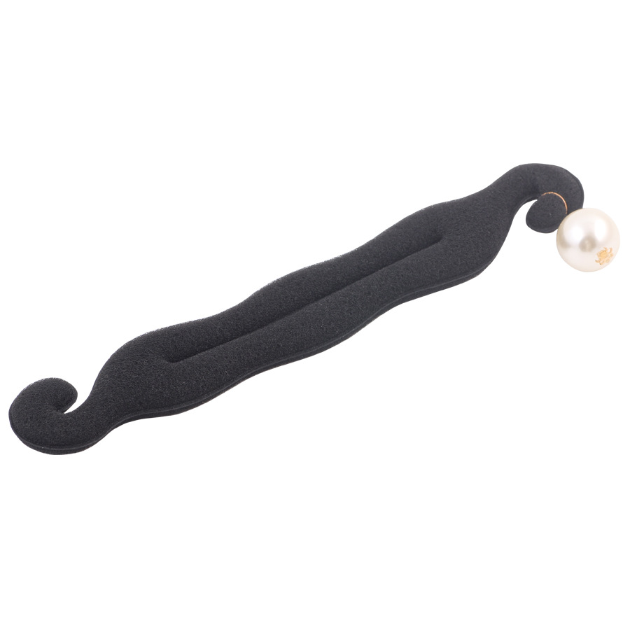 Picture of Simple ball head updo tool Korean style headwear hair accessories sponge double hook updo hair stick upgraded version pearl hair curler
