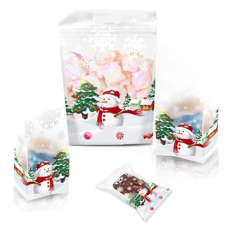 Cookies Madeleine Baking Cake Self-standing Bag Lucie Snowflake Candy Packaging Bag Dessert Machine-sealed Bag