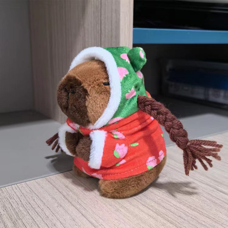 Picture of Internet celebrity boutique schoolbag ornaments capabala capybara pendant creative car keychain plush doll batch