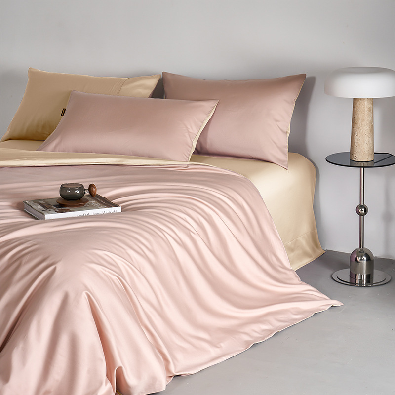 Picture of 120 cotton four-piece set 100 cotton quilt cover sheets high sense Xinjiang long staple cotton bedding