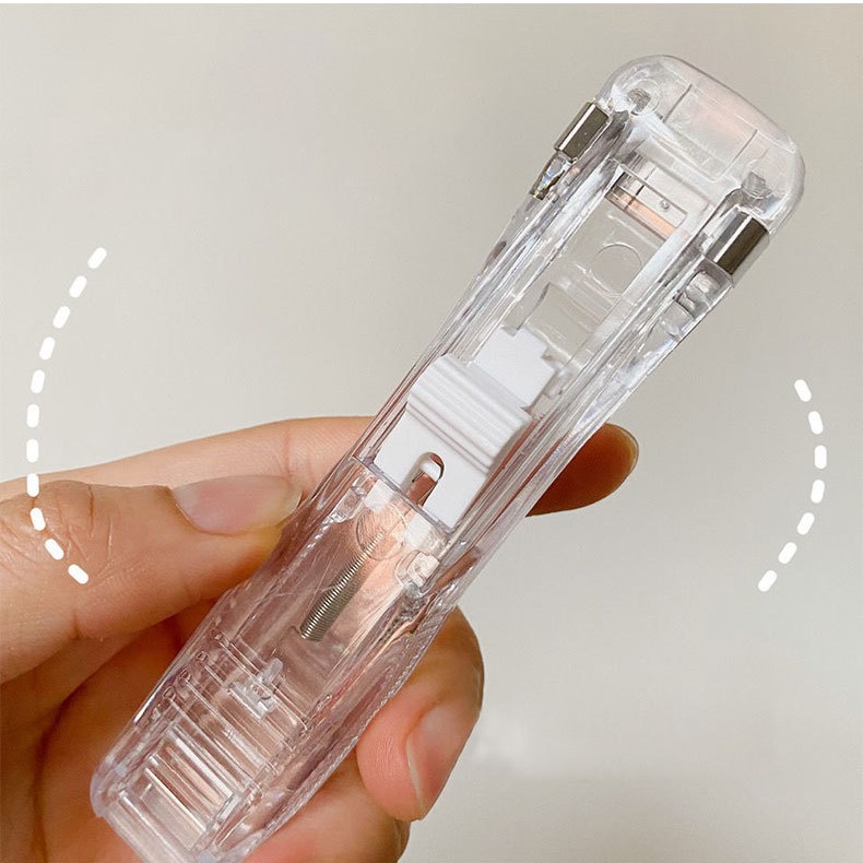 Picture of Clip Pusher Supplementary Clip Transparent Metal Clip Punch-Free File Small Clip Binding Clip Test Paper Clip Pusher Spare Clip