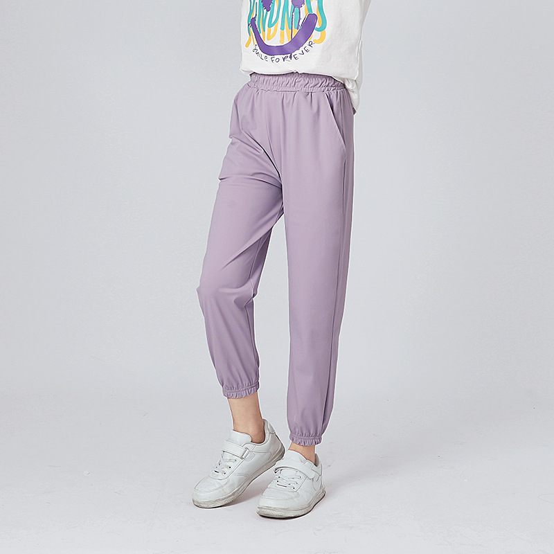 Picture of Summer Korean version of the new boys sports anti-mosquito pants large children thin ice silk quick-drying pants girls pants wholesale