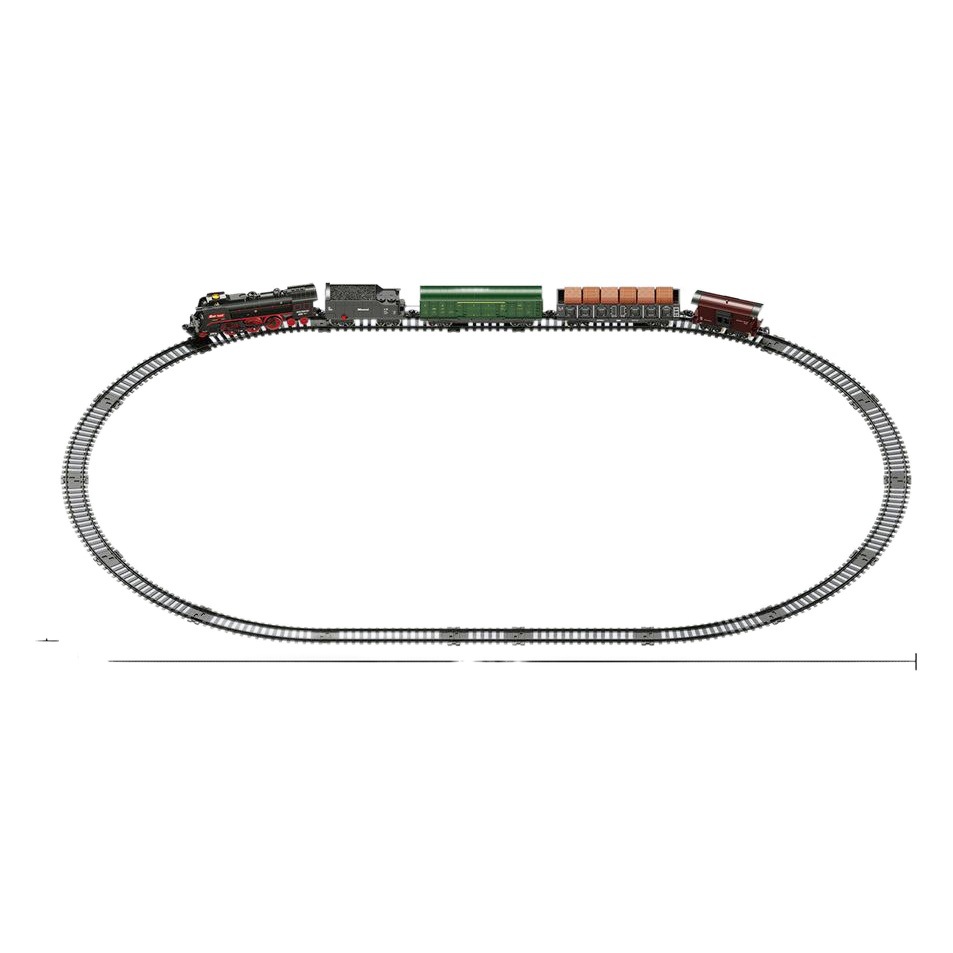 Retro Electric Train Track Car Model Intelligent Simulation Whistle Splicing Children's Educational Puzzle Toys Wholesale