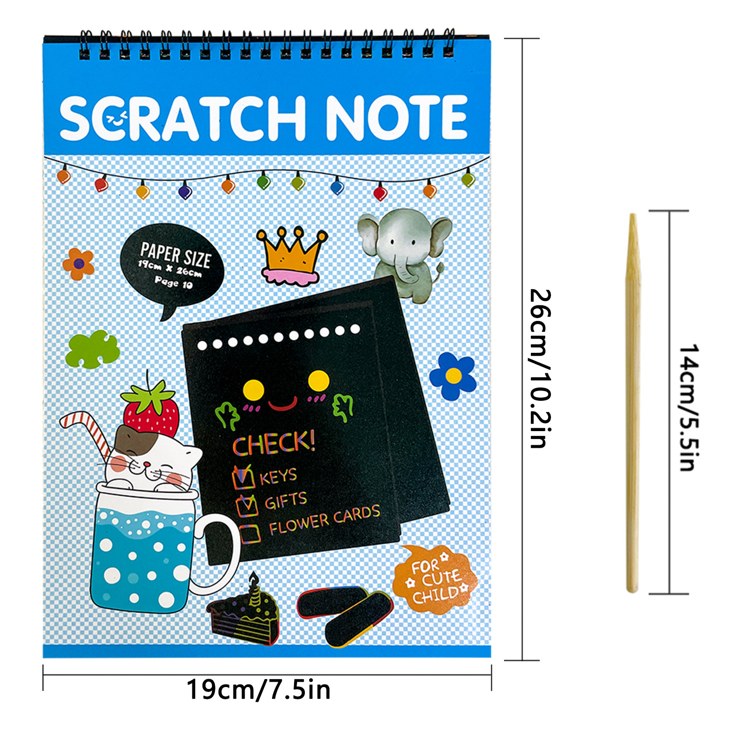 Picture of Children's DIY scratch painting book creative colorful graffiti book kindergarten art supplies wholesale student stationery Painting Book
