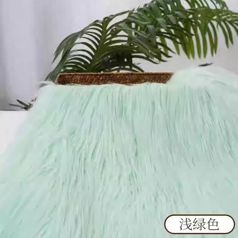 Picture of Falling Wool Plush Fabric 9cm Beast Dress Beast Hair Long Hair Roll Bundle Fried Hair Long Hair Hand-made Cotton Doll DIY