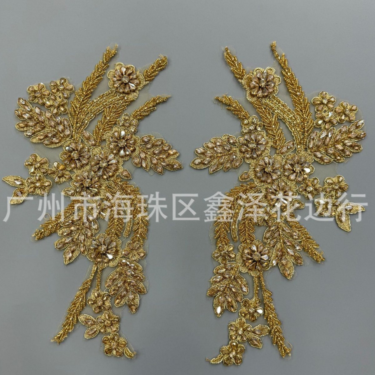 in stock hand-nailed lace flower chest stickers DIY accessories dress wedding dress accessories "a pair of starting"