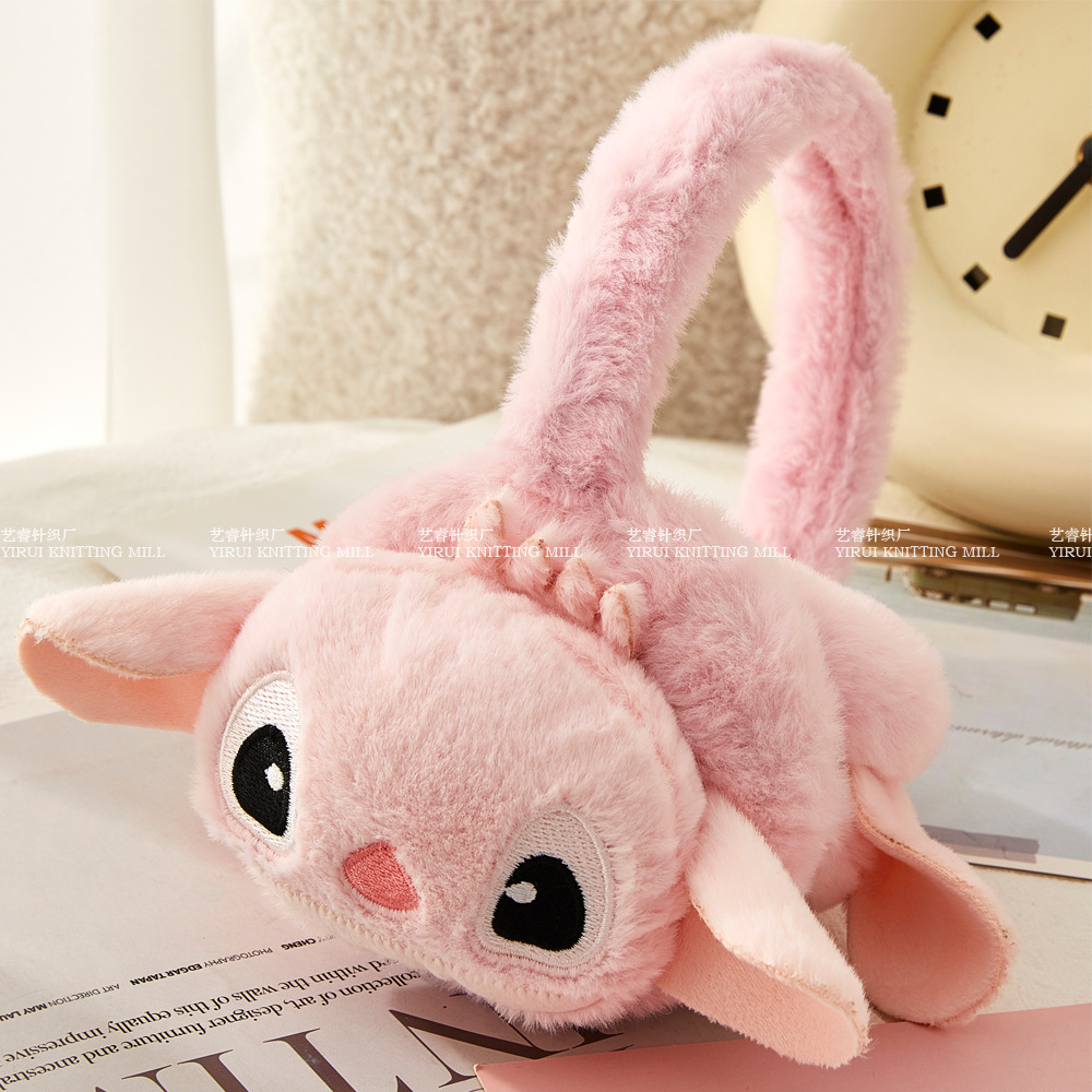 Picture of Winter Children's Cartoon Stitchai Warm Earmuffs Ear Sleeve Plush Cold-proof Anti-freeze Thickened Ear Warm Ear Protection Ear Bag