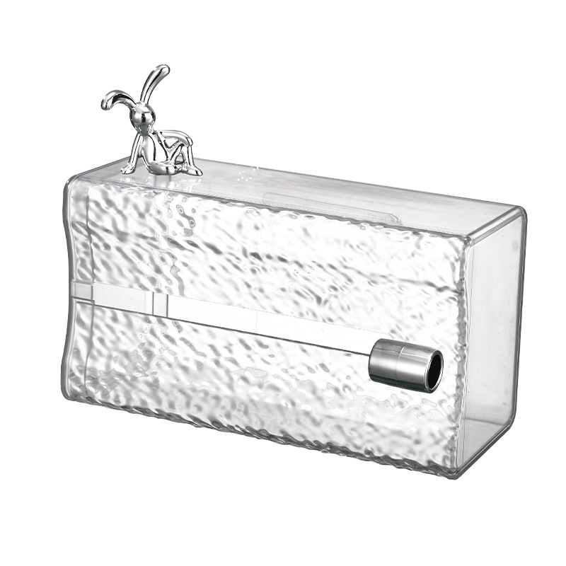 Picture of High-end Decorative Living Room Tissue Box Light Luxury Bedroom Creative Simple Paper Box Wall-mounted Toilet Storage Box