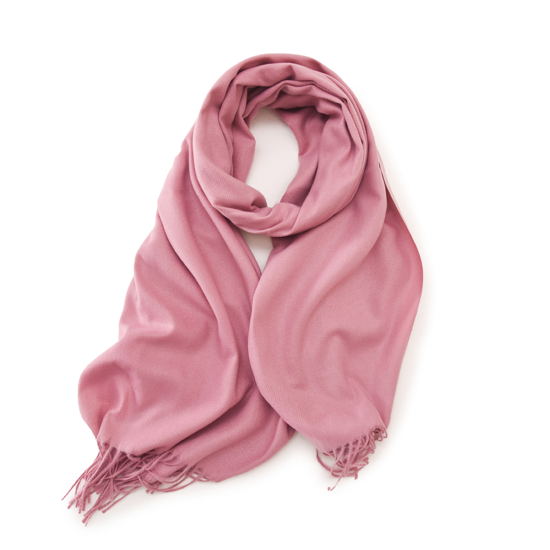 Picture of 2025 Red Scarf Women's Winter Cashmere Solid Color Scarf Shawl High-grade Warm Korean Style Tassel Scarf Men's All-match Scarf