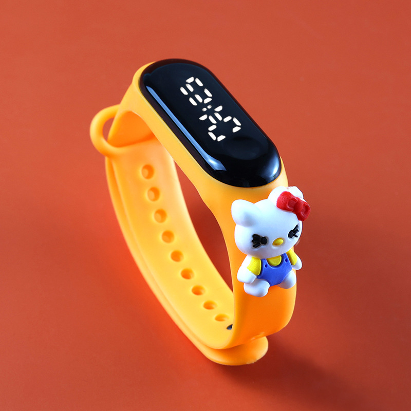 Picture of Live Hot Selling Primary School Students' Anime Bracelet LED Sticker Doll Electronic Watch Boys and Girls Waterproof Touch Watch