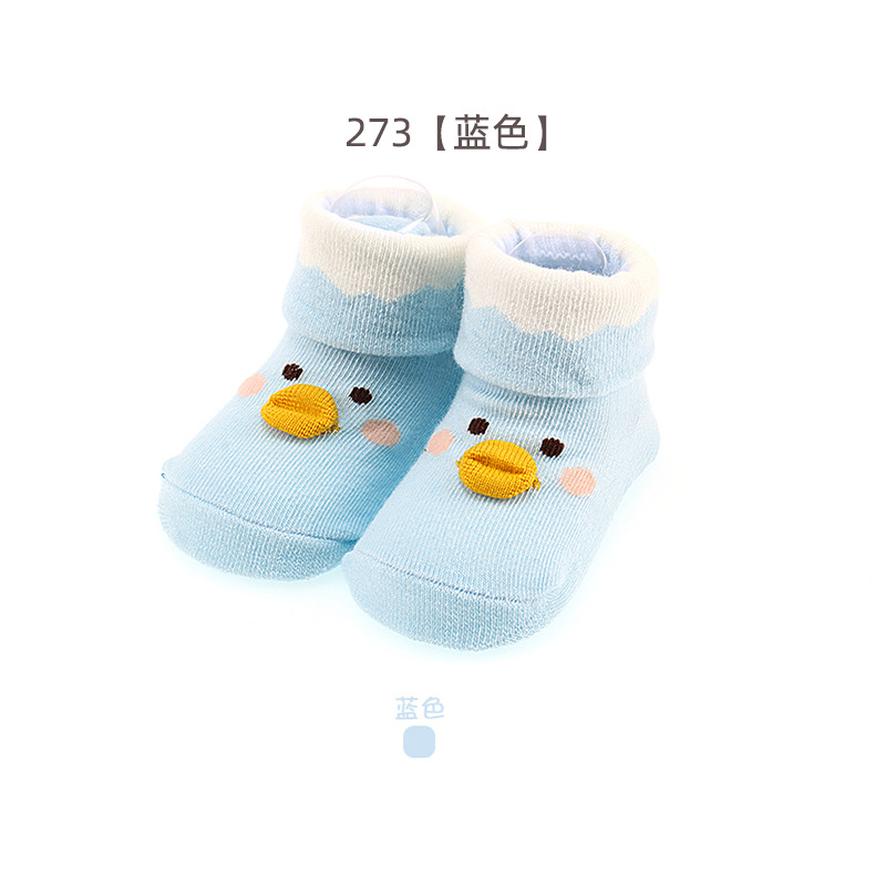 Picture of Newborn baby socks spring and autumn thin baby socks cartoon toddler floor socks dispensing non-slip 0-6 months children's socks