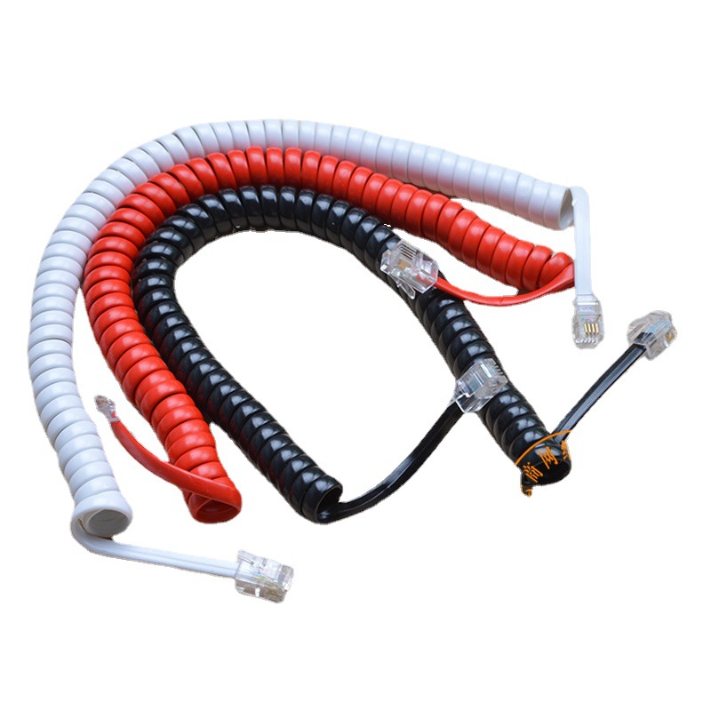 Picture of Telephone handset line wholesale suitable for step-by-step high handset line microphone line handle curve landline telephone line