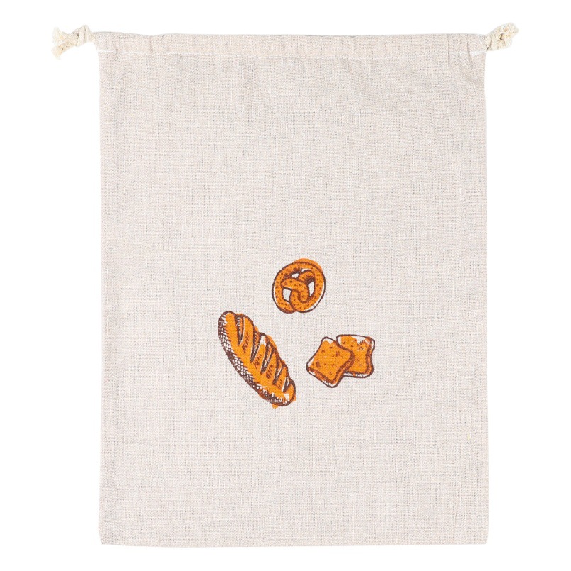 Wholesale cross-border cotton and linen cookie bag reusable baguette toast bag drawstring bunt cotton bread bag
