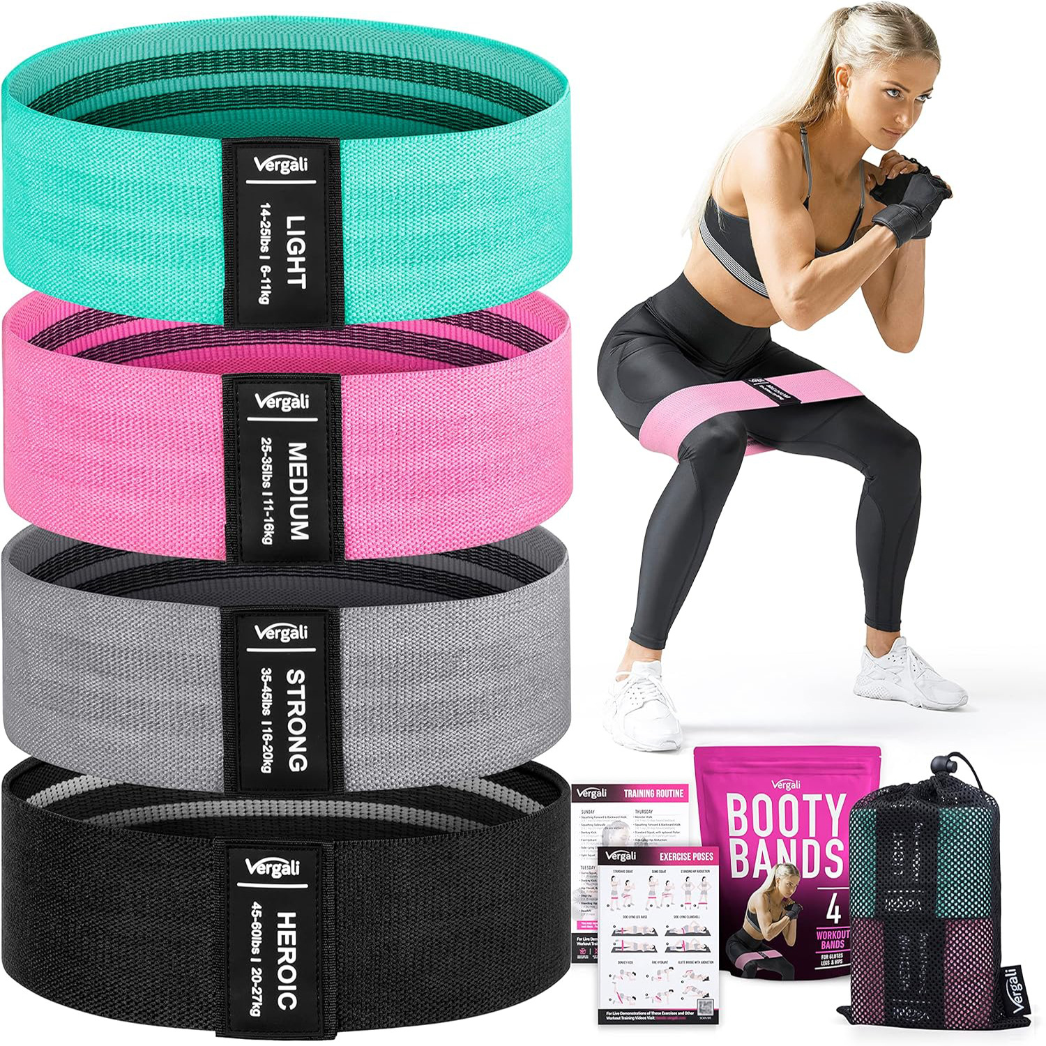 Cross-Border Elastic Band Fitness Yoga Hip Circle Beautiful Buttocks Circle High Elastic Stretching Exercise Pull Circle Squat Resistance Band