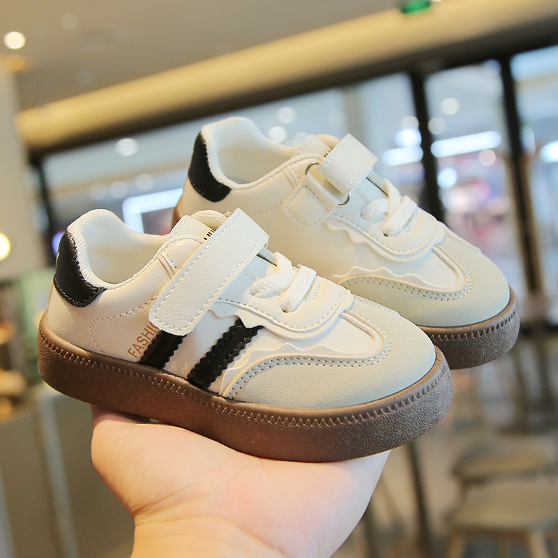 Children's Moral Training Shoes 2025 Spring & Fall Boys' Sports Shoes Casual Sneakers Girls' White Shoes Soft Sole Baby Forrest Gump Shoes