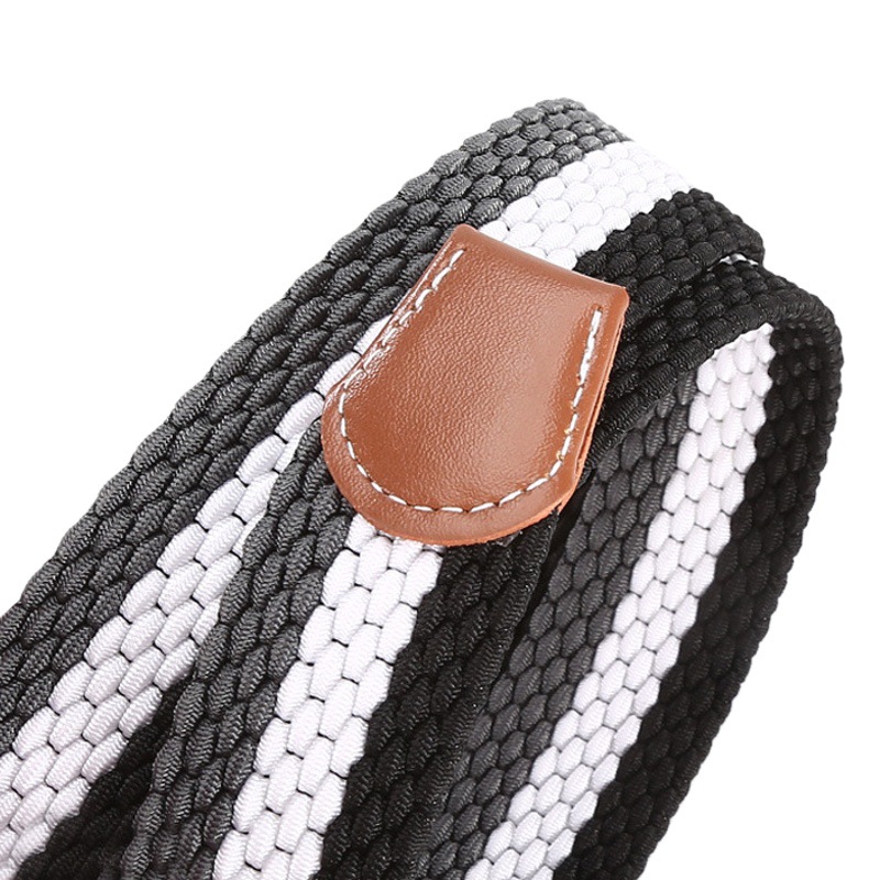 Network explosions ladies canvas belt men's elastic belt leisure elastic knitted buckle belt wholesale