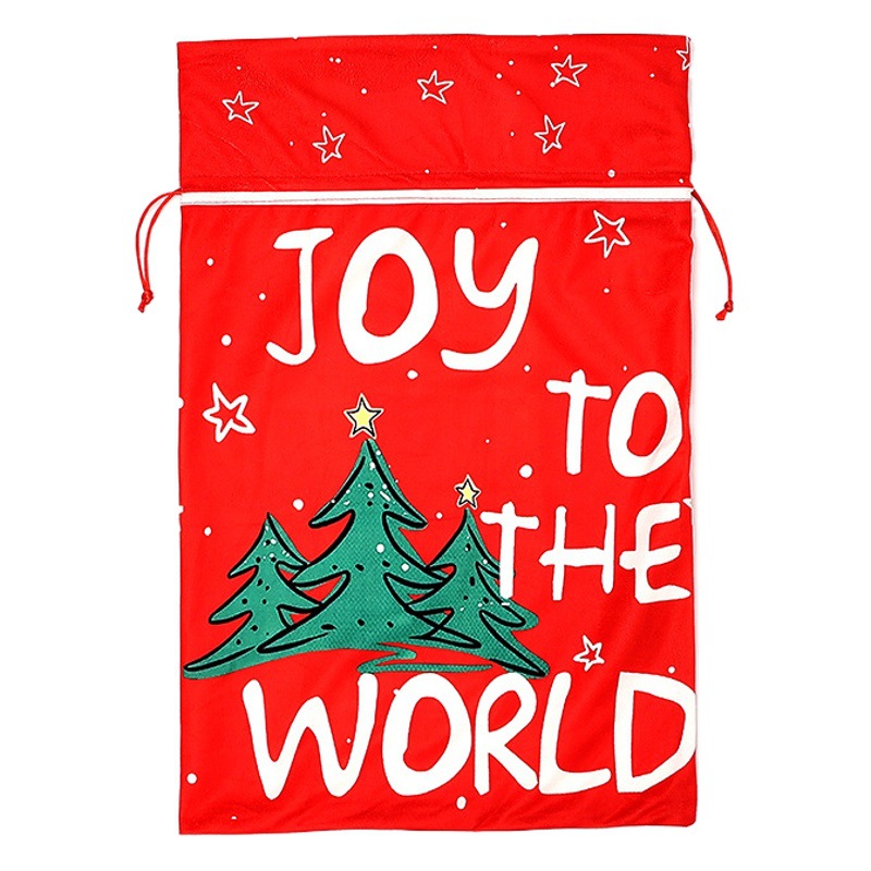 New large Christmas gift bag children's candy bag Christmas drawstring drawstring elderly Christmas gift bag