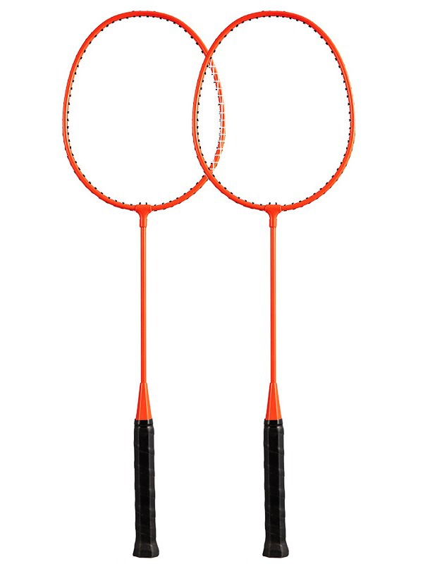 Picture of SOURCE Factory genuine goods badminton racket high elasticity adult double racket 2 rackets multi-color optional delivery