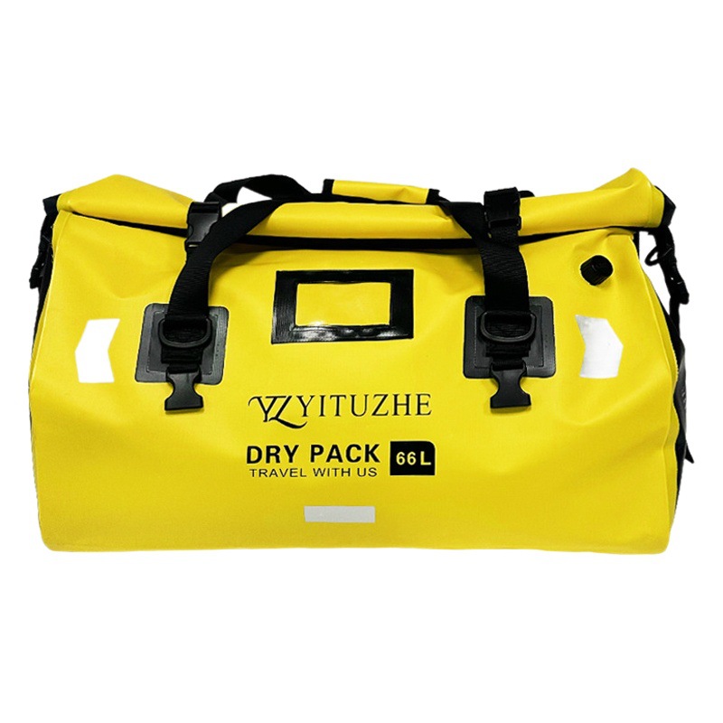 Pvc Foldableing Travel Bag Motorcycle Waterproof Bag Camping Style Equipment Storage Multi-Functional Large Capacity Motorcycle Cycling Bag
