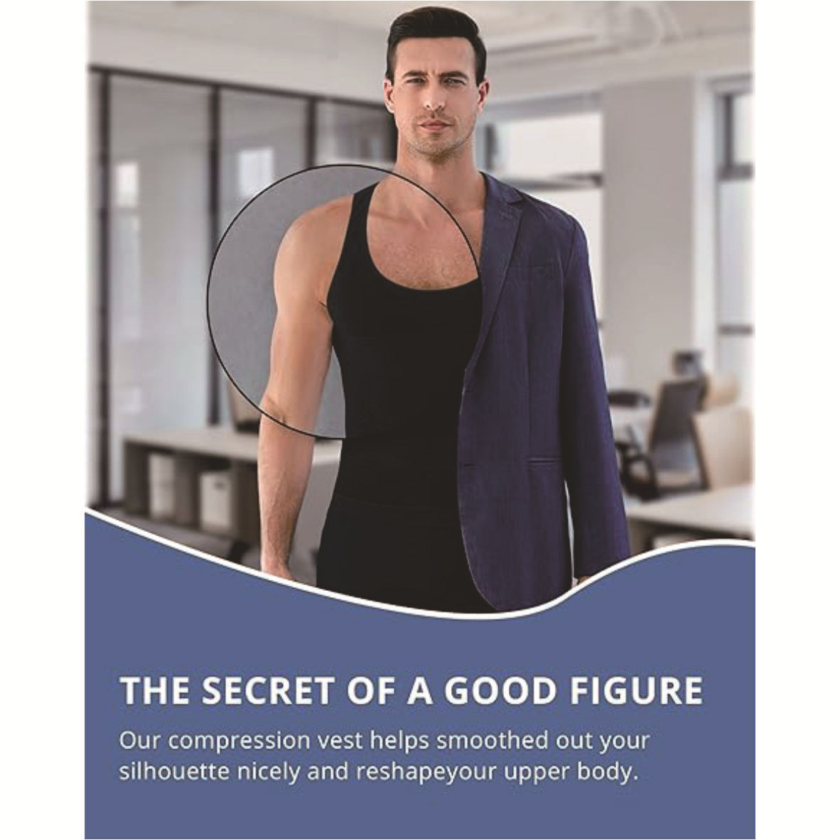 Picture of Cross-border New lift Men's Body Shaping Vest slim Body Shaping Waist Abdominal Tightening Thin Intimates TV Export