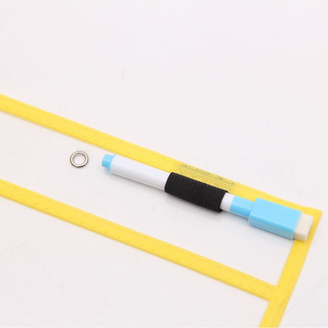 Picture of Portable File Storage Bag Red Painting Bag Erasable Hanging PVC Dry Erasing Bag a4 Transparent Sewing File Bag