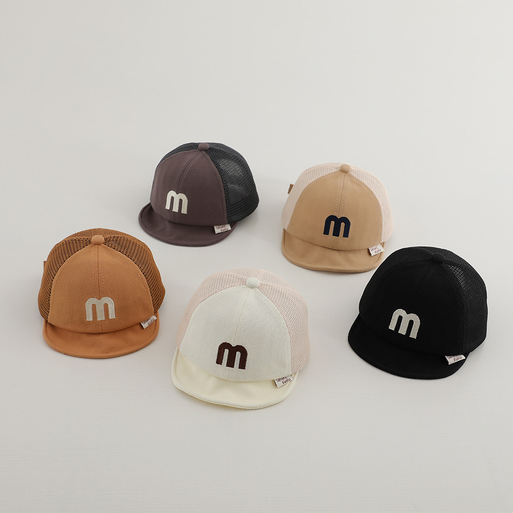 Picture of Baby Hat Summer Thin Boys' Cap Shading Mesh Breathable Cool Cap Baby Girl Sunscreen Baseball Cap Trendy