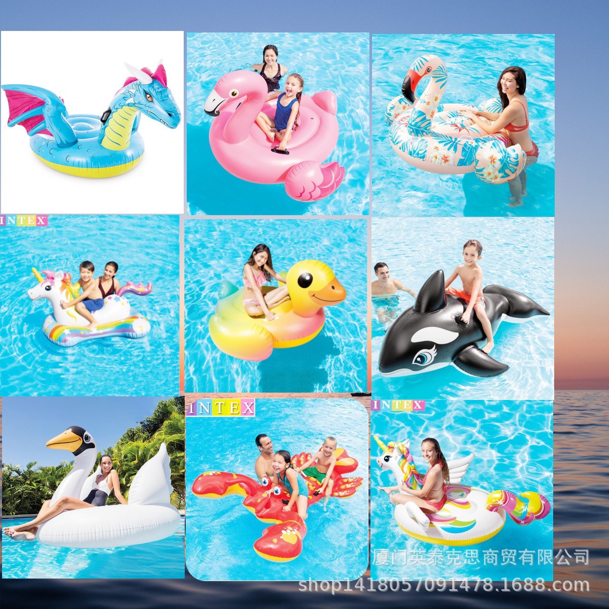 Picture of Intex Children's Inflatable Water Animal Ride-On Swimming Float for Boys and Girls, In-Stock Wholesale Water Products