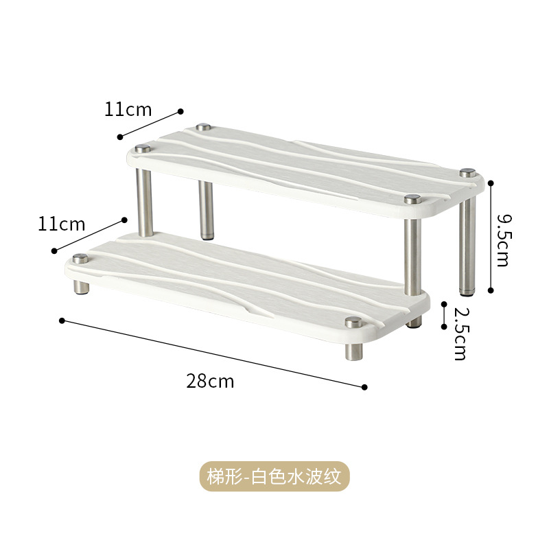 Picture of Trapezoidal Double-layer Diatom Mud Cup Holder Wash Table Surface Absorbent Diatom Mud Soil Pad Household Mouthwash Cup Holder