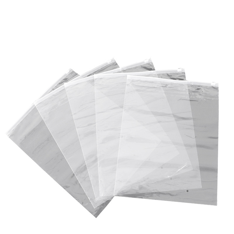 Picture of Wholesale clothing packaging bag zipper bag PE transparent frosted clothing ziplock bag T-shirt bra plastic bag