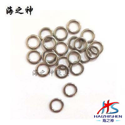 Haiguang God fishhook stainless steel single circle seamless single circle fishing gear accessories 20pcs/bag factory wholesale direct sales