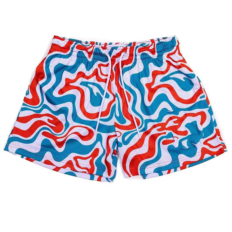 New American fashion brand men's sports quick-drying four shorts casual basketball running but knee shorts a generation of hair