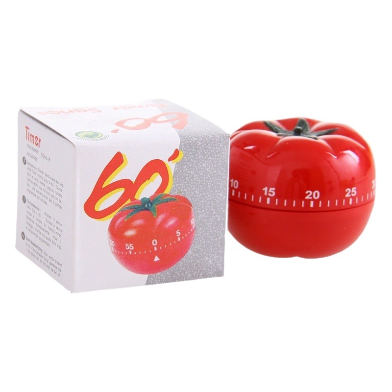 Tomato Shaped Mechanical Timer Kitchen Soup Cooking Wind-Up Timer Alarm Clock T101A