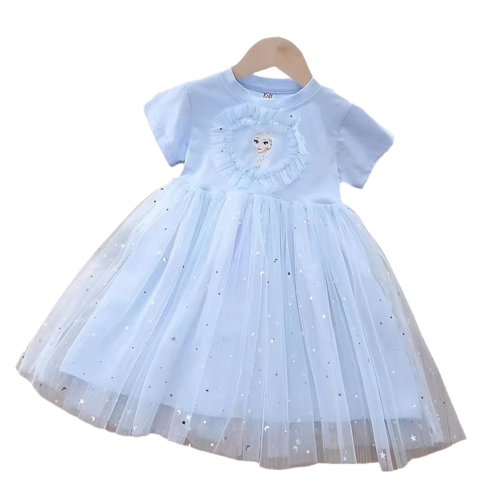 Picture of Girls Elsa Princess Dress Summer 2024 New Baby Children's Dress Stylishy Elsa Summer Children's dress