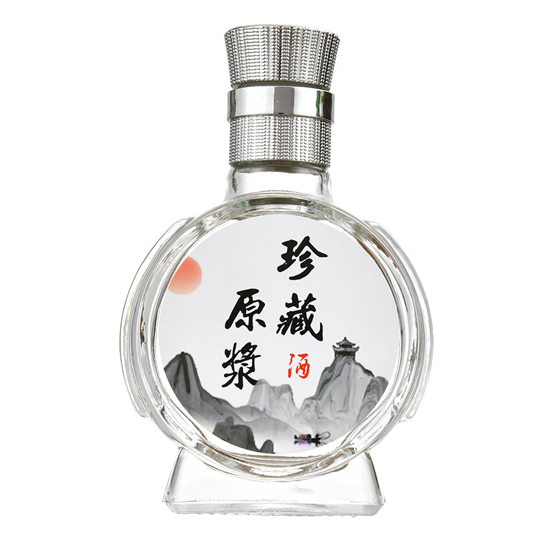 Picture of 0.1kg Small Liquor Bottles, Glass Liquor Empty Bottles, 100ml Glass Tasting and Tasting Bottles, Transparent Glass Wine Storage Bottles