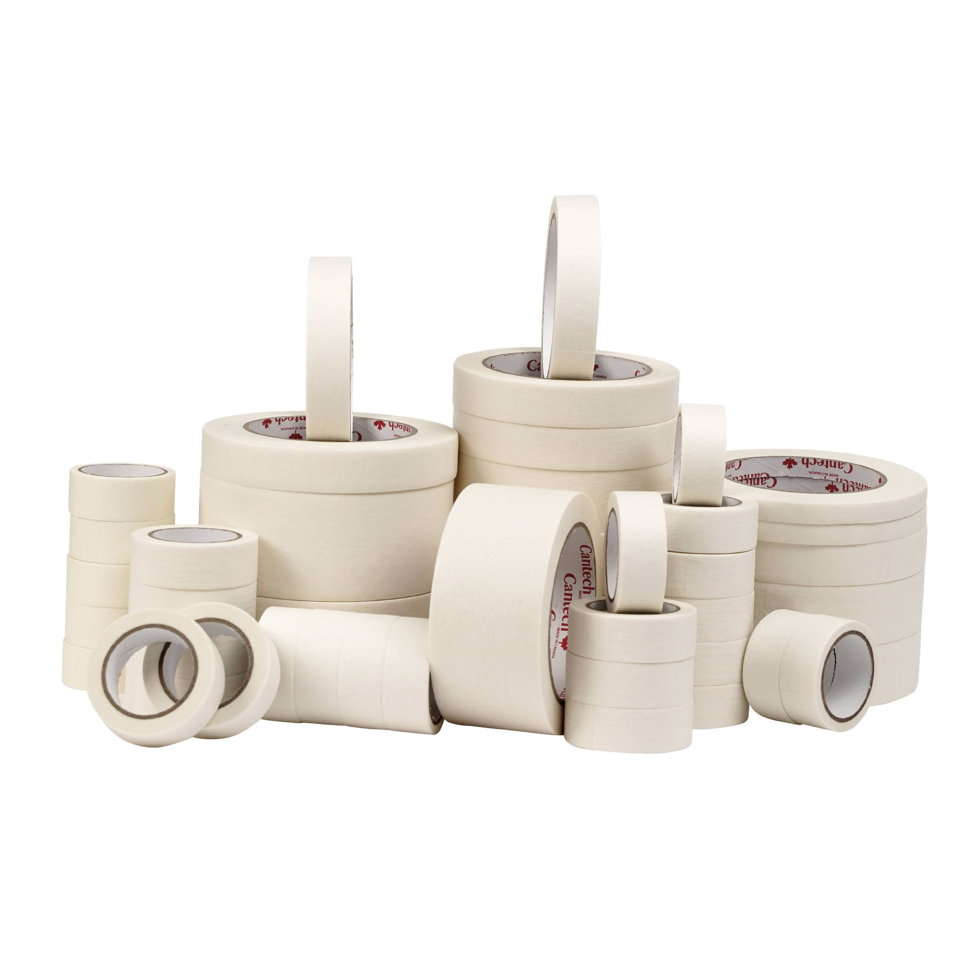 Picture of White Medium and High Viscosity Masking Tape Wholesale Crepe Paper Covering Decorative Spray Paint Beautiful Seam Color Separation Single-Sided Masking Tape