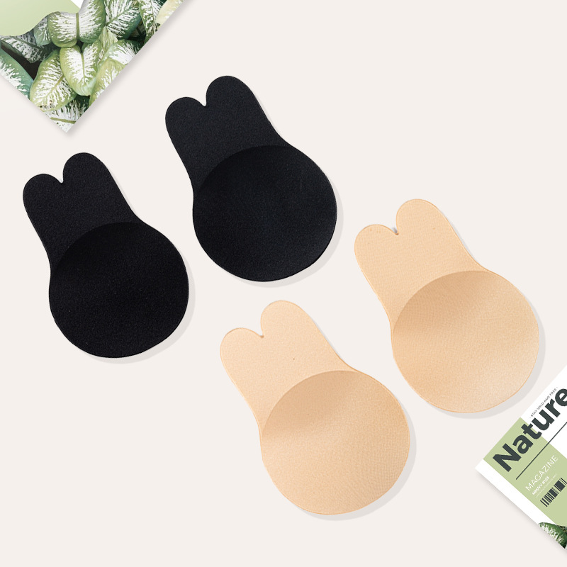 Rabbit Ear Pull-up Chest Sticker Push-up Breast Sticker Anti-bump Nipple Sticker Breathable Invisible Traceless Rabbit Chest Sticker