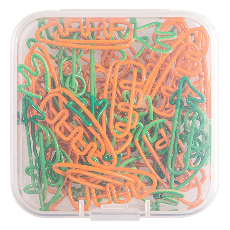 Creative office stationery 20 pieces a box of cartoon paper clip bookmarks metal paper clip hand account decoration paper clip