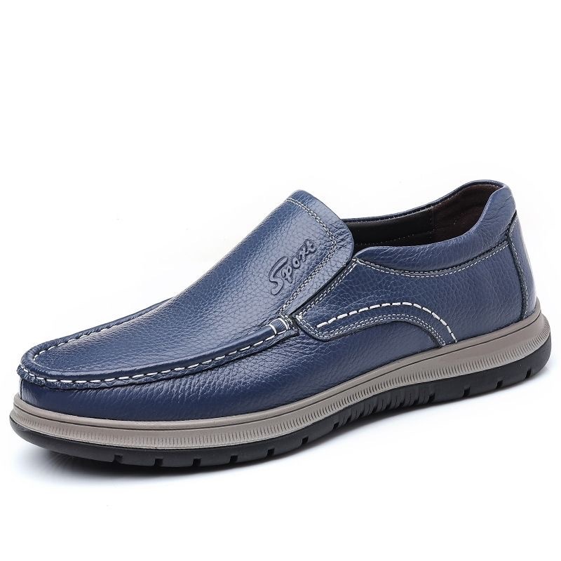 Picture of New leather shoes, simple casual shoes, men's slip-on shoes, one-foot slip-on shoes, business breathable bean shoes, foreign trade models