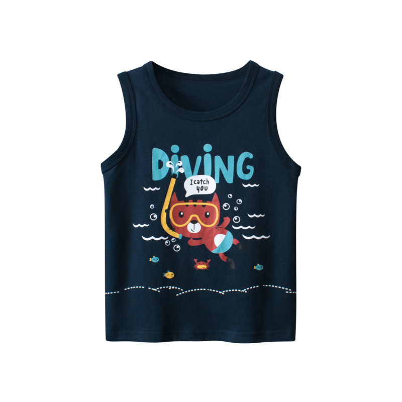 Picture of 2025 New Summer Kidsren's Clothing 27Kids Trendy Brand Kidsren's Vest Male Baby Clothes Cross-Border Supply Dropshipping