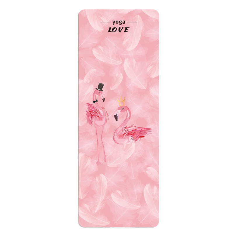 Picture of [Source Factory] Ultra-thin suede printing yoga mat rubber yoga mat foldable 1.5mm thick 5mm
