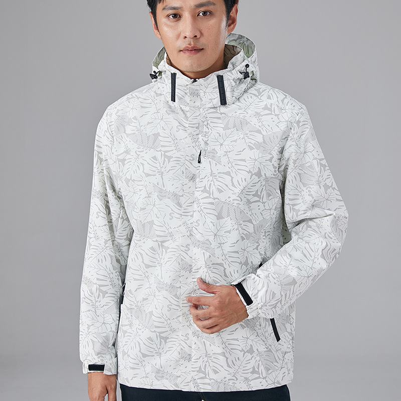 Spring and Autumn Thin Jacket for Men and Women Single Layer Windproof Waterproof Mountaineering Suit Outdoor Sports Jacket Couple Camouflage Jacket