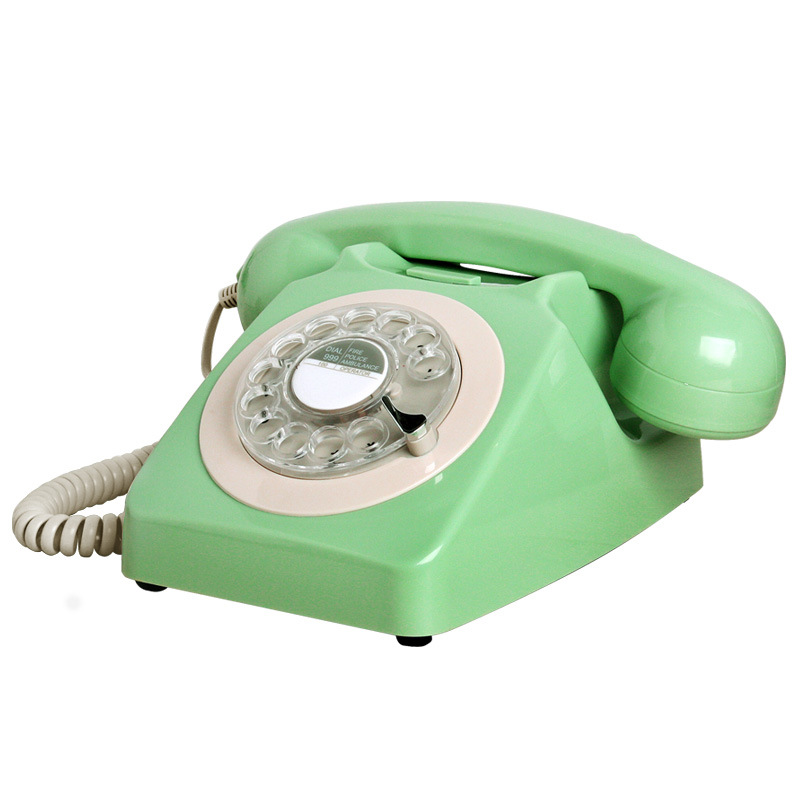 Picture of Manufacturer's Old-Fashioned Antique Telephone Rotating Dialing Disk Retro Landline Metal Ringtone Cross-Border Landline