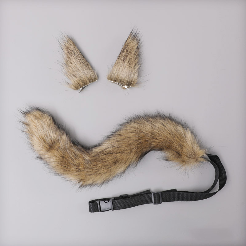 Halloween Amazon Wish Popular Bendable Adjustable Prom Cosplay Imitation Fur Fox Tail