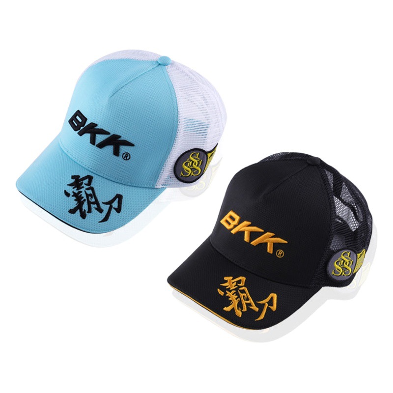 Bkk Embroidered Sun Protection Four-Season Peaked Hat Luya Fishing Sea Fishing Rock Fishing Luya Breathable Mesh Sun Baseball Cap