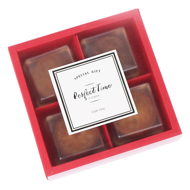 Transparent Frosted Egg Yolk Pastry Packaging Box Mid-Autumn Festival Gift Box 100g Custard Mooncake Packaging Box