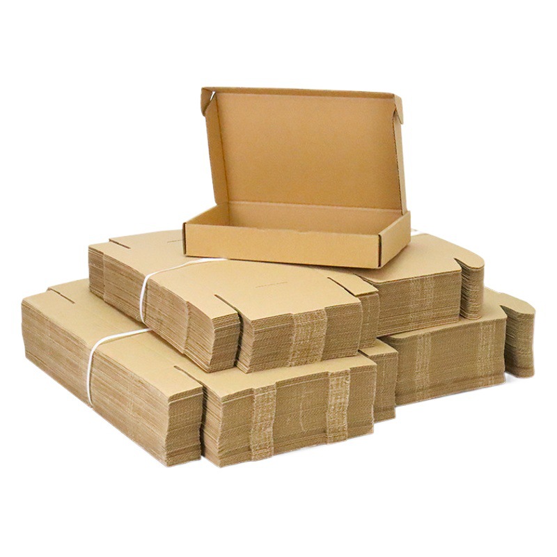 Aircraft Box Square Extra Hard Shoe and Hat Cosmetics Packaging Box Clothing Express Packaging Carton Spot Printing Logo